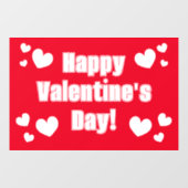 Happy Valentine's Day-gebarentaal Raamsticker (Vel)