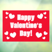Happy Valentine's Day-gebarentaal Raamsticker (Vel 3)