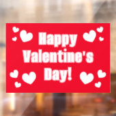 Happy Valentine's Day-gebarentaal Raamsticker (Vel 2)