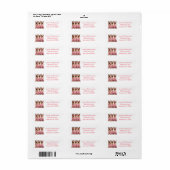 Happy Valentines Day German Shepherd Dogs Etiket (Full Sheet)