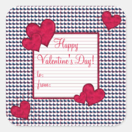 Happy Valentine's Day Gift Label Sticker