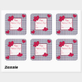 Happy Valentine's Day Gift Label Sticker (Vel)