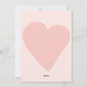 Happy Valentines Day girly blush roze hart Feestdagenkaart (Achterkant)