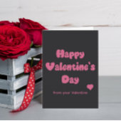 Happy Valentine's Day Glitter Kaart