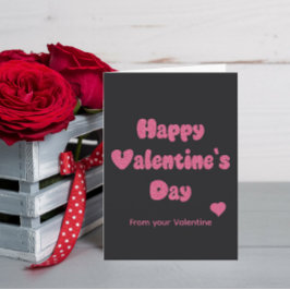 Happy Valentine's Day Glitter Kaart