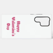 Happy Valentine's Day Glitter Samsung Galaxy Hoesje (Achterkant horizontaal)