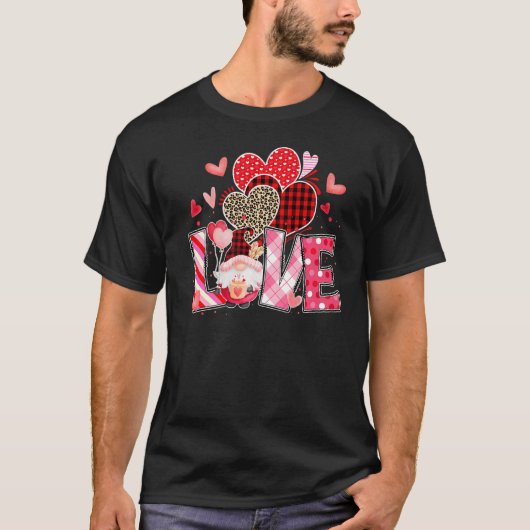 Happy Valentine's Day Gnome Love Funny Gift Kids G T-shirt (Voorkant)