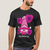 Happy Valentine's Day Gnome with Heart Sunflower V T-shirt (Voorkant)