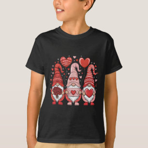 Happy Valentine's Day Gnomes Hart Schattigee Liefd T-shirt