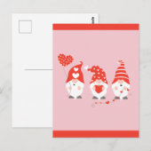 Happy Valentines Day Gnomes Red Briefkaart (Voorkant / Achterkant)