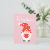 Happy Valentines Day Gnomes Red Pink Briefkaart (Staand voorkant)