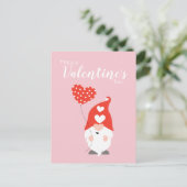 Happy Valentines Day Gnomes Red Pink Briefkaart (Staand voorkant)