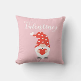 Happy Valentines Day Gnomes Red Pink Kussen