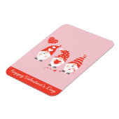 Happy Valentines Day Gnomes Red Pink Magneet (Linkerzijde)
