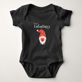Happy Valentines Day Gnomes Red Pink Romper