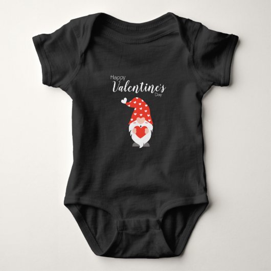 Happy Valentines Day Gnomes Red Pink Romper (Voorkant)