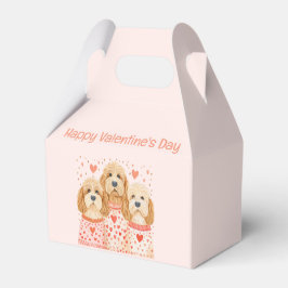 Happy Valentines Day Goldendoodle Dogs Bedankdoosjes