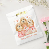 Happy Valentines Day Goldendoodle Dogs Bedankzakje (Gezegeld)