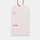 Happy Valentines Day Goldendoodle Dogs Cadeaulabel (Achterkant)