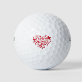 Happy Valentines Day Golf Balls Golfballen