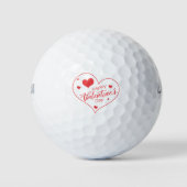 Happy Valentine's Day Golfballen (Voorkant)