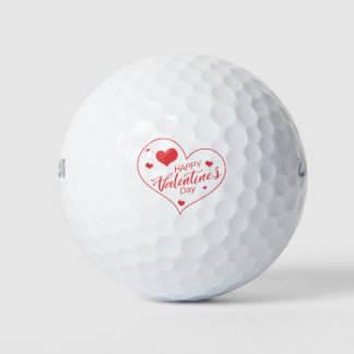 Happy Valentine's Day Golfballen