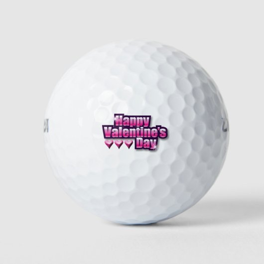 Happy Valentine's Day Golfballen