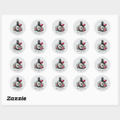 Happy Valentine's Day Gothic love potion Ronde Sticker (Vel)