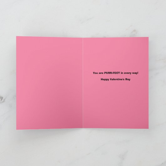 Happy Valentines Day Granddochter Funny Kitty Cat Feestdagen Kaart (Binnen)