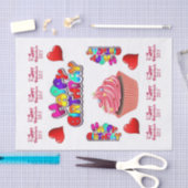 Happy Valentines Day Happy Birthday Tissue Paper Tissuepapier (Craft)