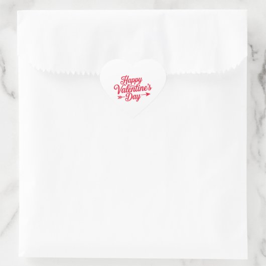 Happy Valentine's Day Hart Sticker (Tas)
