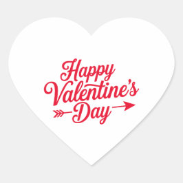 Happy Valentine's Day Hart Sticker