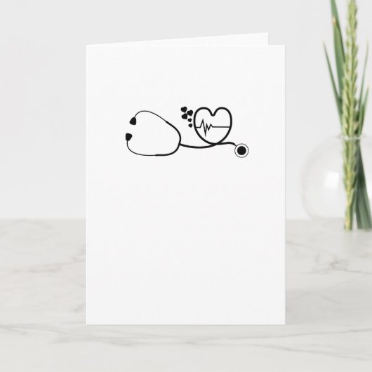 Happy Valentine's Day Heart Beats Nurse Gift Feestdagen Kaart (Voorkant)