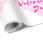 "HAPPY VALENTINE'S DAY" HEART CADEAUPAPIER (Rol Hoek)
