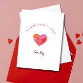 Happy Valentine's Day Heart Classroom Valentijns Notitiekaartje