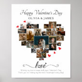 HAPPY VALENTINE'S DAY HEART COLLAGE POSTER (Voorkant)