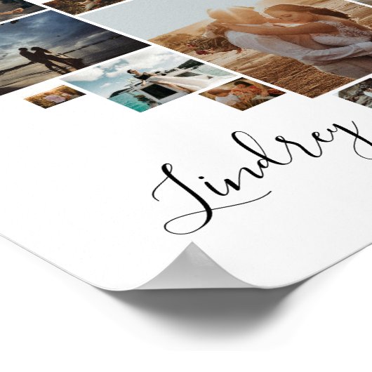 HAPPY VALENTINE'S DAY HEART COLLAGE POSTER (Hoek)