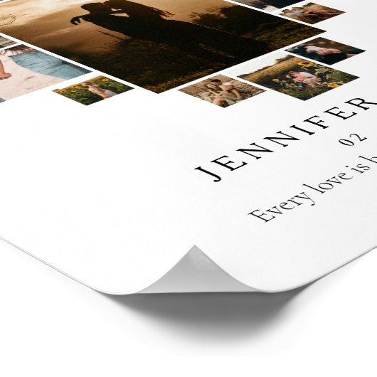 HAPPY VALENTINE'S DAY HEART COLLAGE POSTER (Hoek)