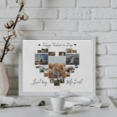 HAPPY VALENTINE'S DAY HEART COLLAGE POSTER