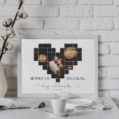 HAPPY VALENTINE'S DAY HEART COLLAGE POSTER