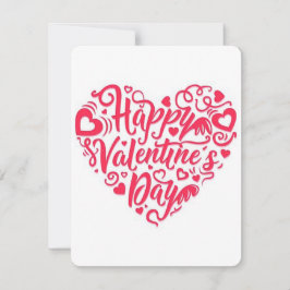 Happy Valentines Day Heart Feestdagenkaart