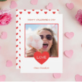 Happy Valentines Day Heart Foto Lijst Feestdagenkaart