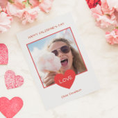 Happy Valentines Day Heart Foto Lijst Feestdagenkaart