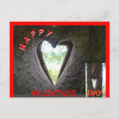 Happy Valentines Day Heart in Tree Briefkaart (Voorkant)