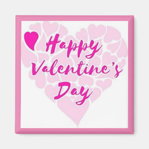 "HAPPY VALENTINE'S DAY" HEART MAGNEET