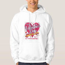 Happy Valentine's Day Heart Mannen Hoodie