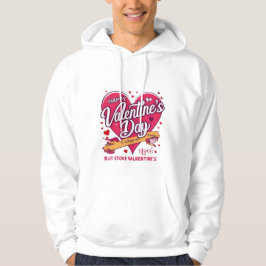 Happy Valentine's Day Heart Mannen Hoodie