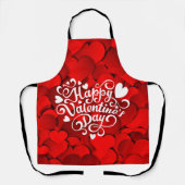 Happy Valentine's Day Heart Shape-23803 Schort (Voorkant)