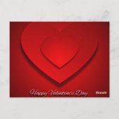 Happy Valentine's Day Heart Shape-47949 Briefkaart (Achterkant)