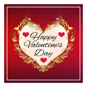Happy Valentine's Day Heart Shape-47949 Foto Afdruk